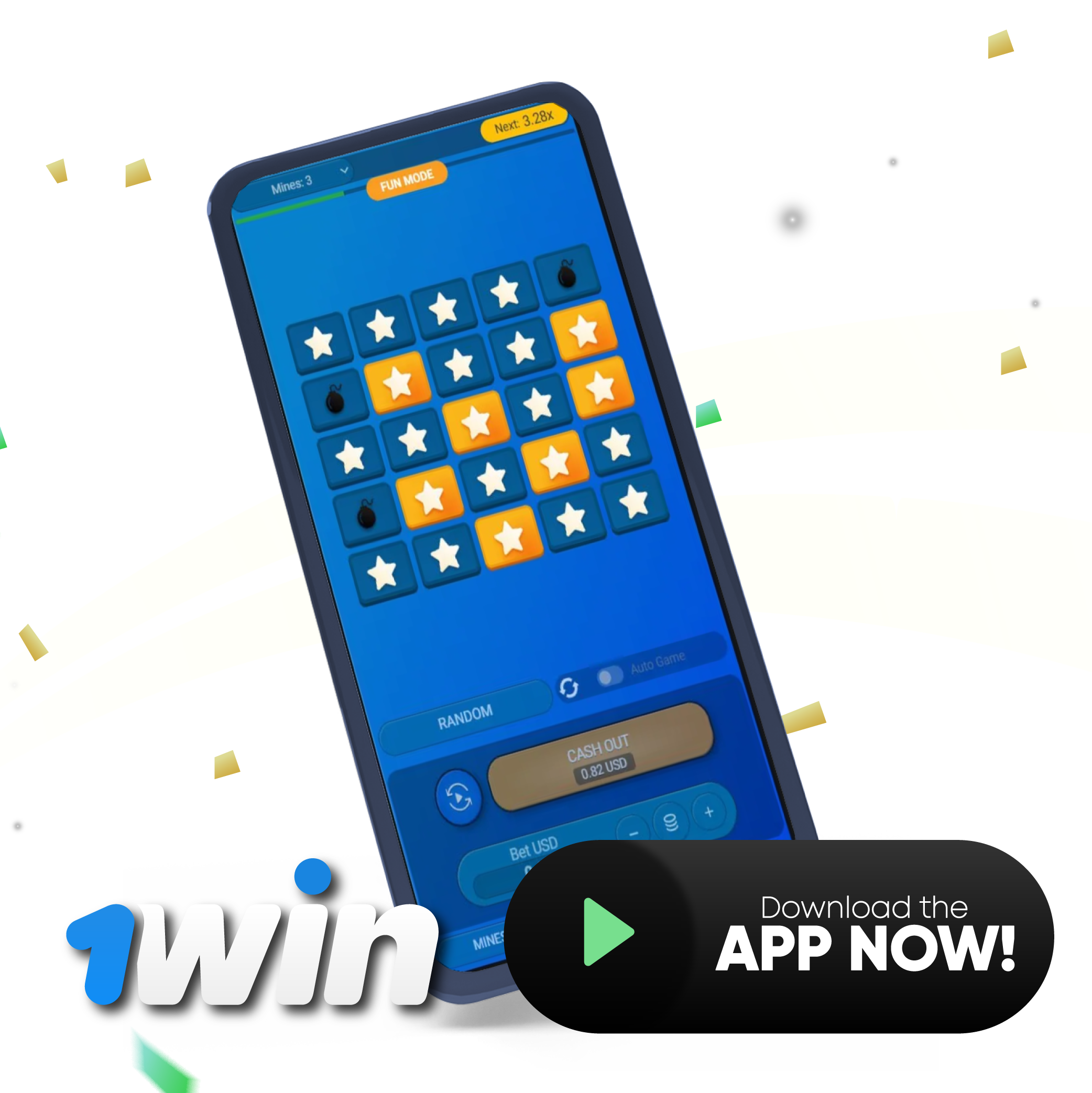 Botón de descarga de Mines APK para usuarios Android